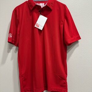NWT oobe Chick fil A medium Red Polo Shirt,team member,uniform